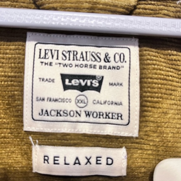 Levis Mens Jackson The Worker Corduroy Button Down Shirt XXL - Picture 4 of 12